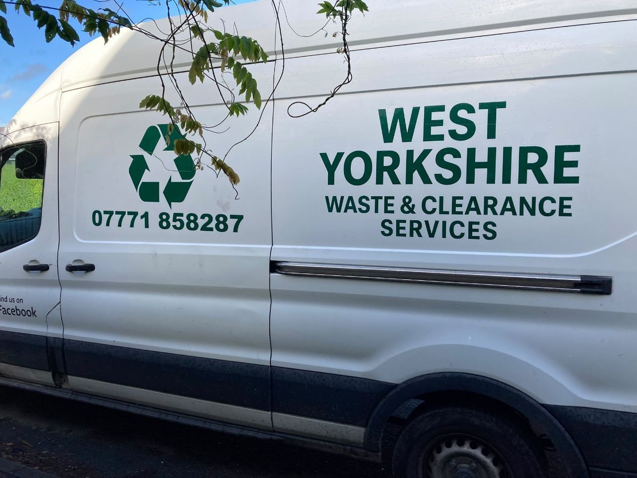 Our West Yorkshire Waste & Clearance Services van